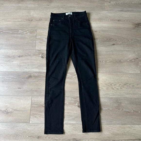 Reformation Jeans Ultra High & Skinny Black Jeans Sz 27 - Picture 4 of 6